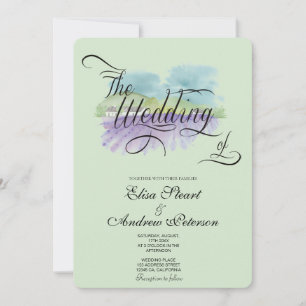 Tuscan Vineyard wedding Invitation