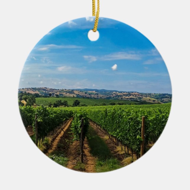 Tuscany 6 ceramic tree decoration (Front)