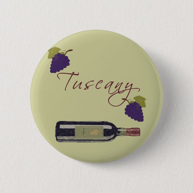 Tuscany 6 Cm Round Badge (Front)