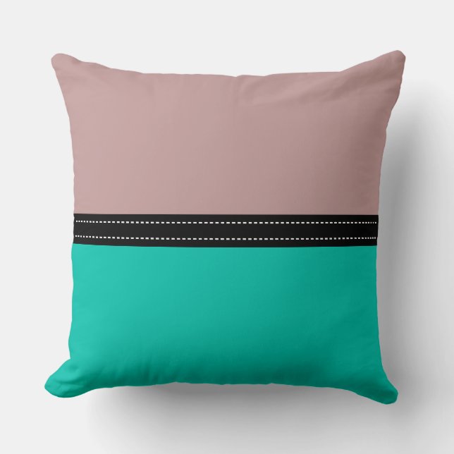 Tuscany & Amazonite Solid Colour Background Cushion (Front)