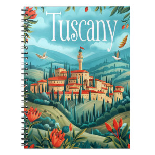 Tuscany art notebook
