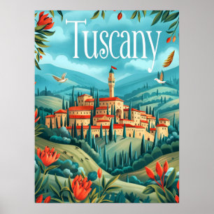 Tuscany art poster