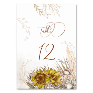 Tuscany Autumn Texture Tracery Table Number