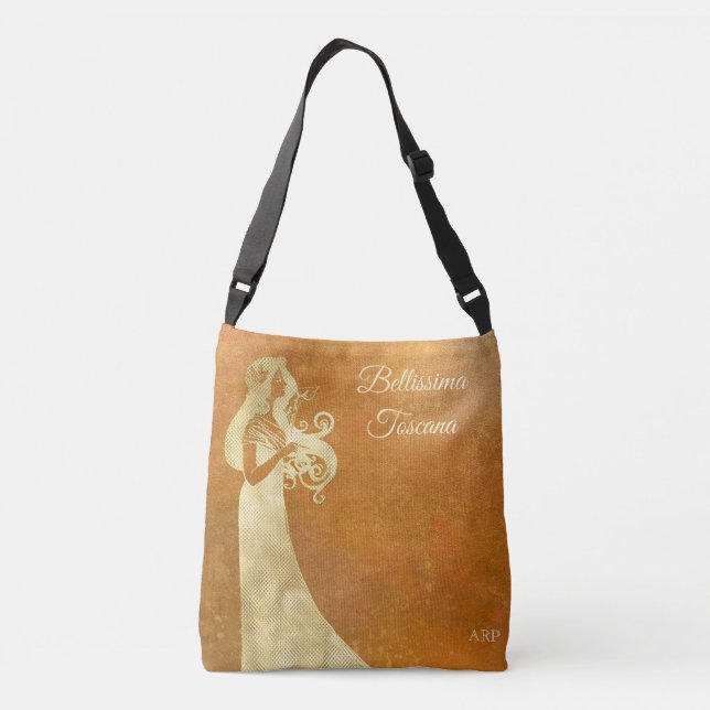 *~* Tuscany Bellissima Toscana  Italian Language Crossbody Bag (Back)