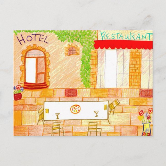 Tuscany  Cafe Postcard (Front)