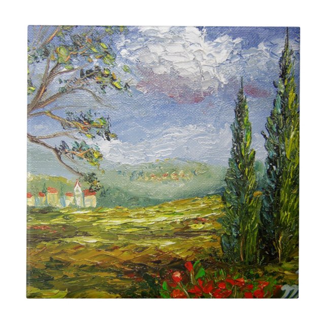 Tuscany Hill Villages Ceramic Tile (Front)