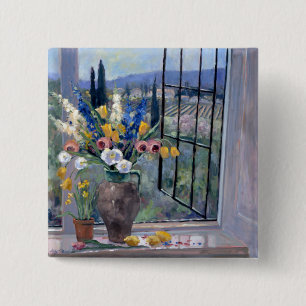 Tuscany Hillside II 15 Cm Square Badge