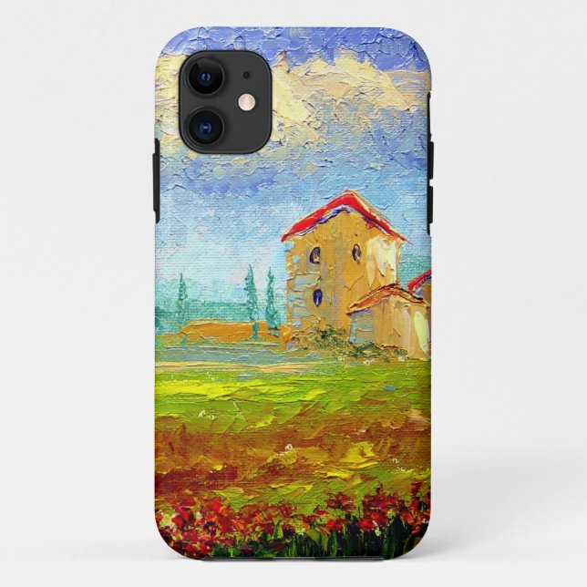 Tuscany HIlside with Poppies Case-Mate iPhone Case