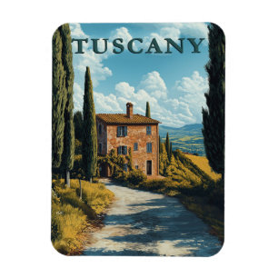 Tuscany, Idyllic Italian Countryside Magnet