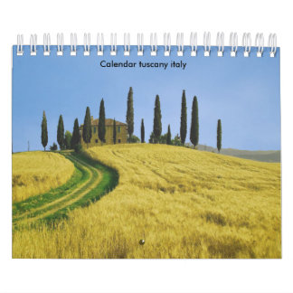 Tuscany Italy calendar
