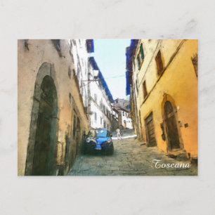 Tuscany. Italy. Cortona. Postcard