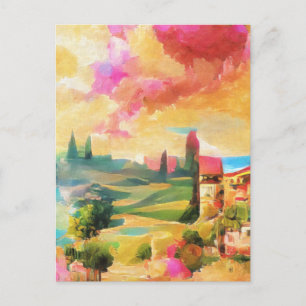 Tuscany Italy Europe Postcard