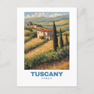 Tuscany Italy Exotic Travel Art Postcard