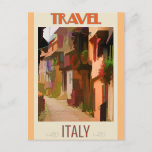 Tuscany Italy Italian Abstract Colourful Travel Postcard
