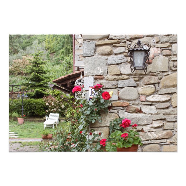 Tuscany.Italy. Italian farmhouse. Photo Print (Front)