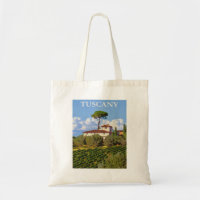 Tuscany Italy Italian Villa Vintage Travel Poster