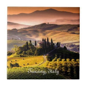 Tuscany, Italy - landscape photograph Ceramic Tile