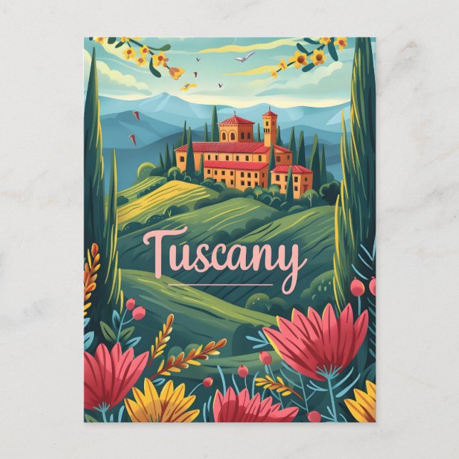 Tuscany Italy Postcard (Front)