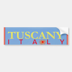 Tuscany Italy Poster Bumpersticker Bumper Sticker