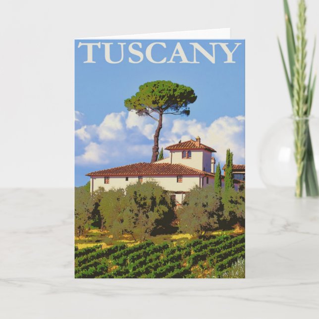 Tuscany Italy Poster Card (Front)
