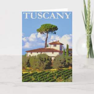 Tuscany Italy Poster Card