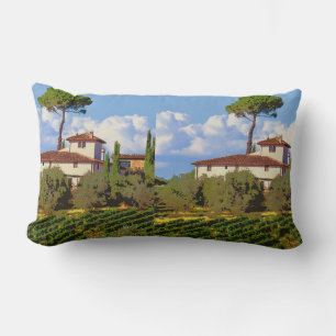 Tuscany Italy Poster Lumbar Cushion
