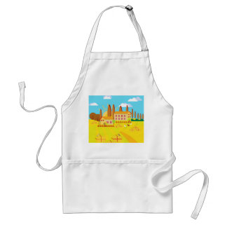Tuscany Italy Standard Apron