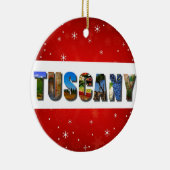 Tuscany Italy Travel Photos Ceramic Ornament (Right)