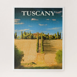 Tuscany, Italy travel poster Jigsaw Puzzle
