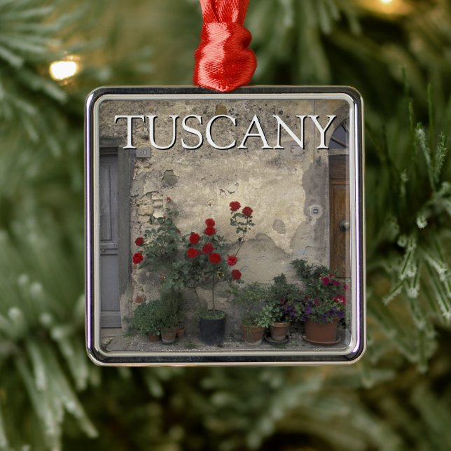 Tuscany, Italy | Tuscan Doorway Metal Ornament (Tree)
