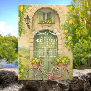 Tuscany Italy Vintage Citrus Bridal Shower Invitation