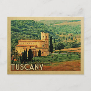 Tuscany Italy Vintage Travel Postcard