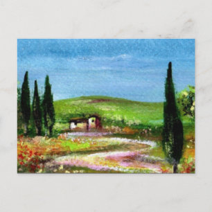 TUSCANY LANDSCAPE 5 POSTCARD