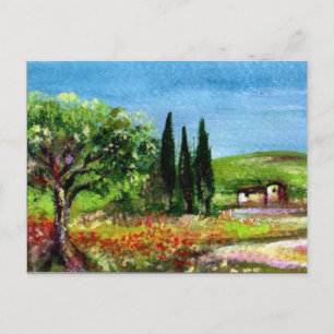 TUSCANY LANDSCAPE 5 POSTCARD