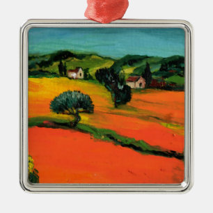 TUSCANY LANDSCAPE METAL ORNAMENT