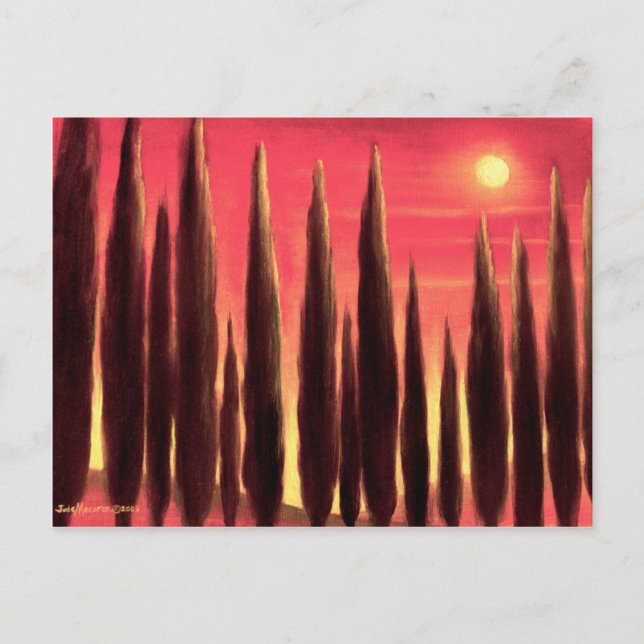 Tuscany Landscape Painting - Multi Postcard (Front)