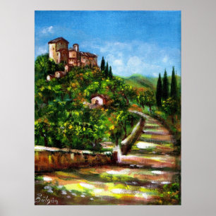 TUSCANY LANDSCAPE POSTER