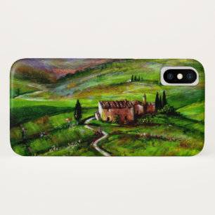 TUSCANY LANDSCAPE WITH GREEN HILLS iPhone X CASE