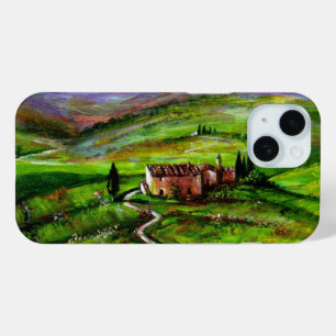 TUSCANY LANDSCAPE WITH GREEN HILLS iPhone 15 CASE