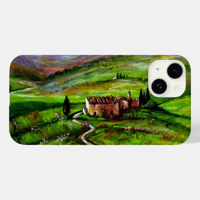 TUSCANY LANDSCAPE WITH GREEN HILLS Case-Mate iPhone CASE (Back (Horizontal))