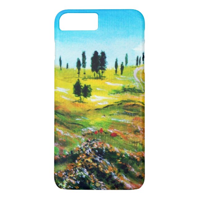 TUSCANY LANDSCAPE WITH POPPIES Case-Mate iPhone CASE (Back)