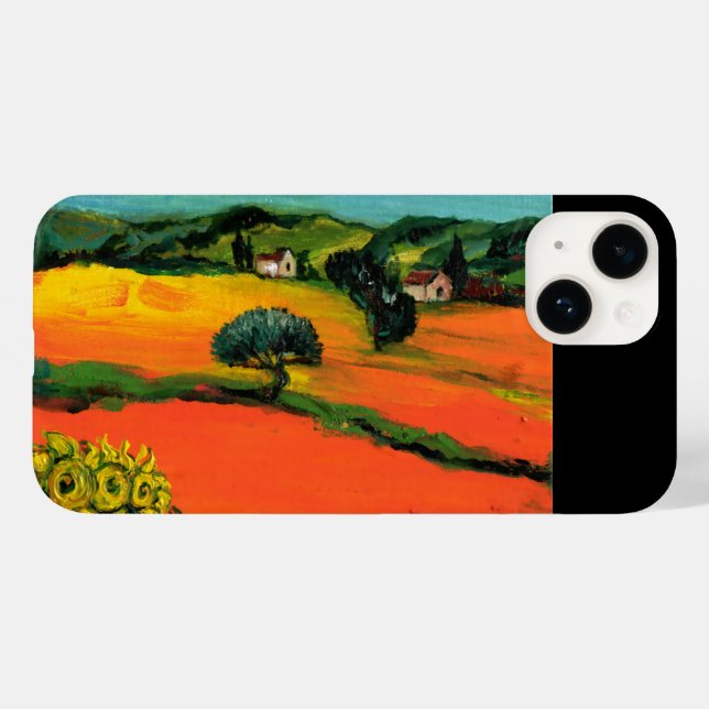 TUSCANY LANDSCAPE WITH SUNFLOWERS Case-Mate iPhone CASE (Back (Horizontal))