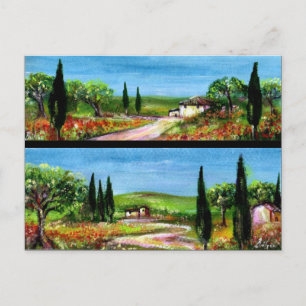 TUSCANY LANDSCAPES POSTCARD