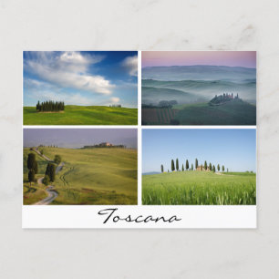 Tuscany landscapes postcard