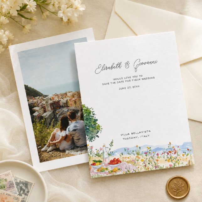 Tuscany Picnic Wedding Save the Date (Creator Uploaded)