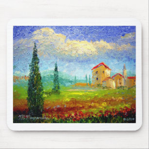 Tuscany Poppies Mouse Pad