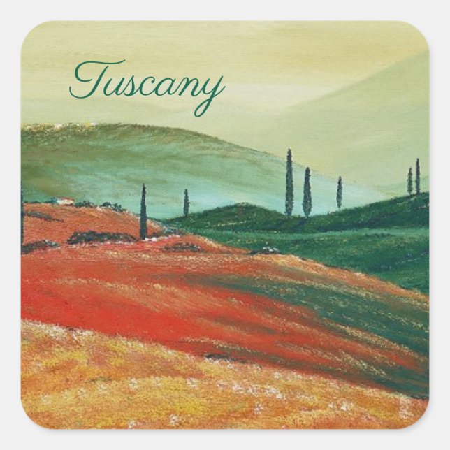 Tuscany Square Sticker (Front)