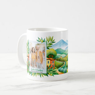 Tuscany Travel Photo & Name Personalised Gift Coffee Mug