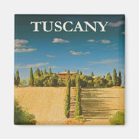 Tuscany Travel Poster Magnet