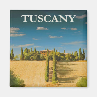 Tuscany Travel Poster Magnet